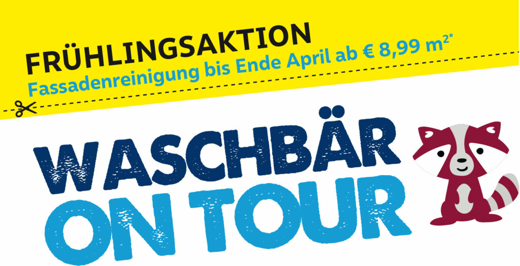 Waschbär-Tour: Fassadenreinigung vom Meister!